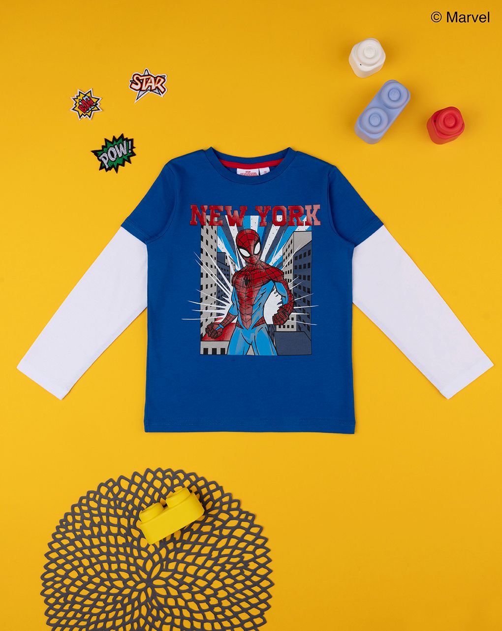 παιδική μπλούζα μπλε με το spiderman για αγόρι - Prénatal