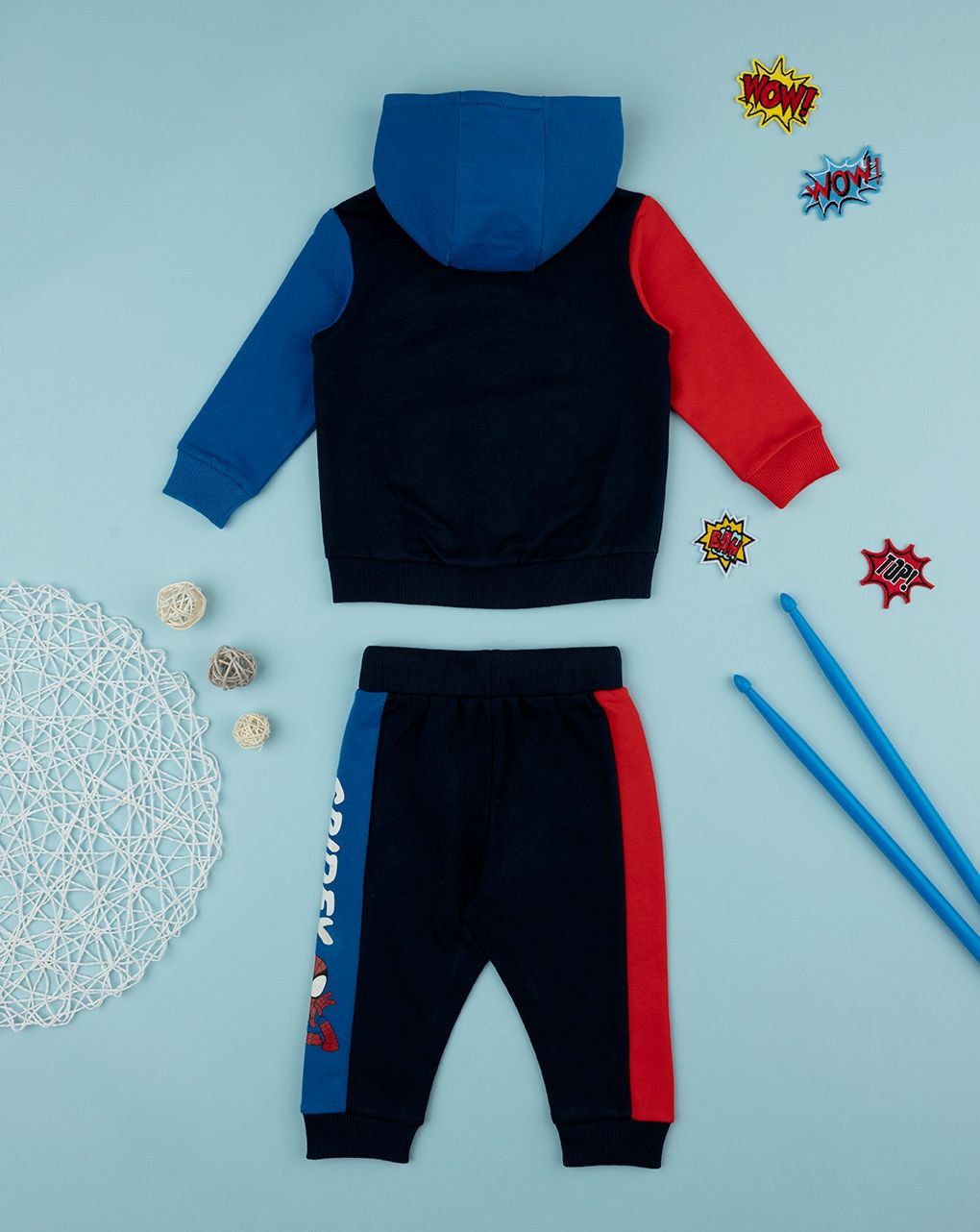 βρεφικό σετ ζακέτα και φόρμα με το spiderman για αγόρι - Prénatal