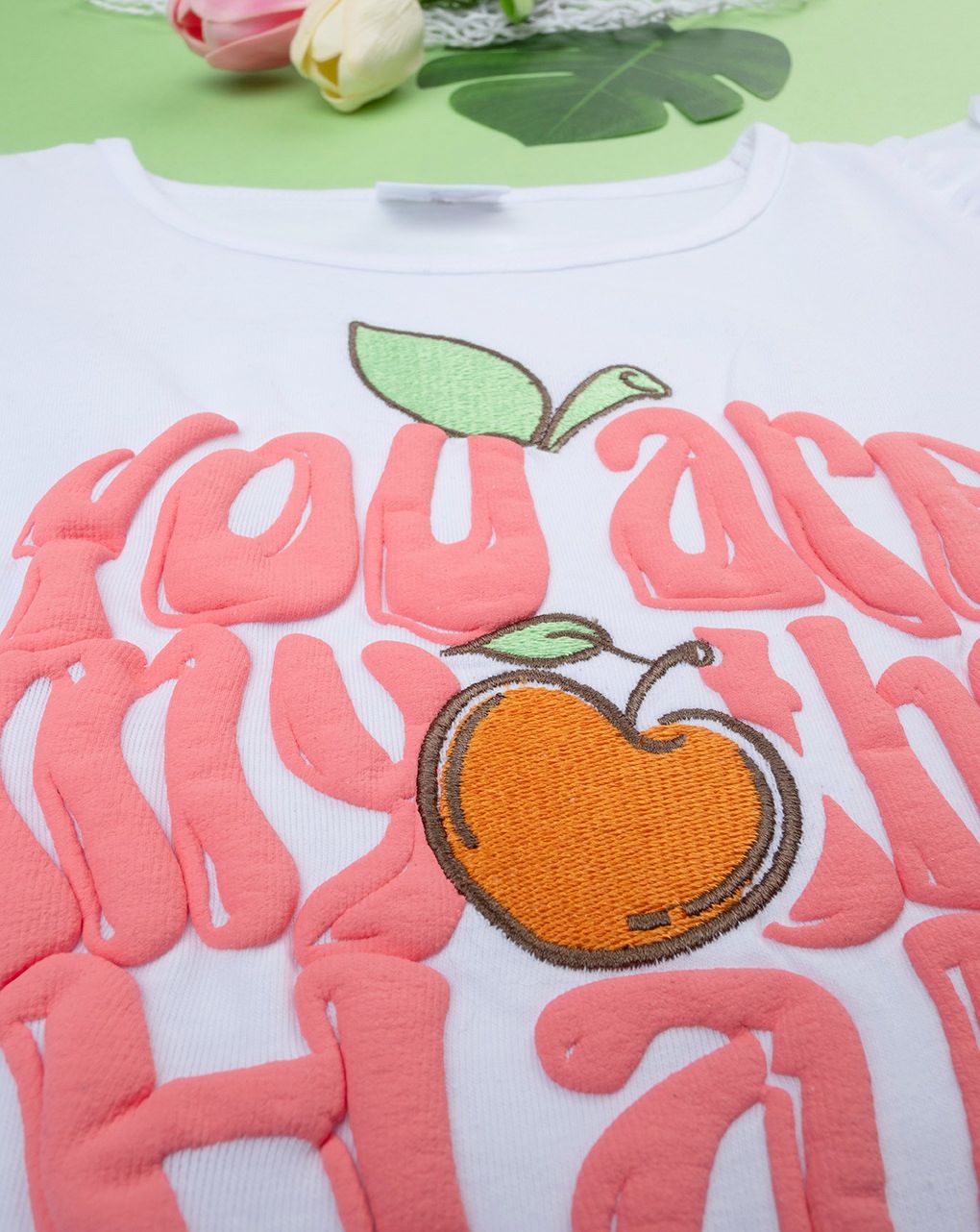 παιδικό t-shirt λευκό με κεράσια για κορίτσι - Prénatal