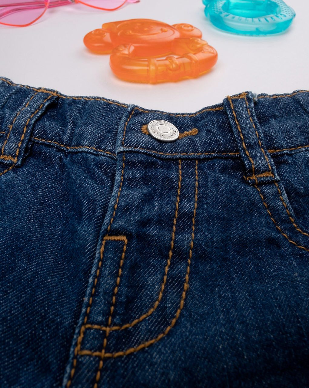 βρεφική τζιν βερμούδα σκούρο μπλε για αγόρι - Prénatal