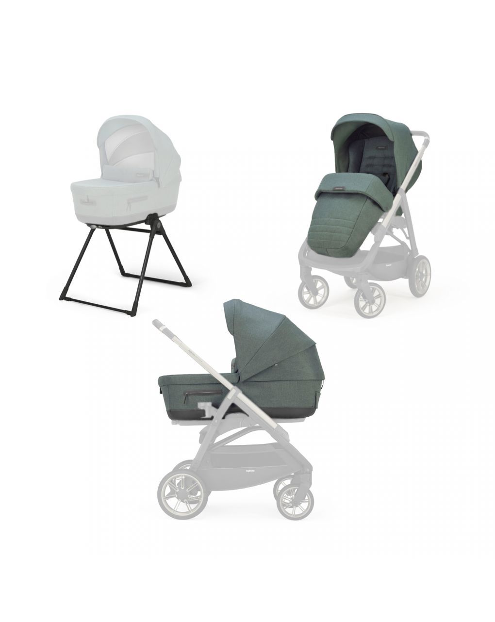 Inglesina σύστημα μετακίνησης duo aptica stroller neptune greyish - Inglesina