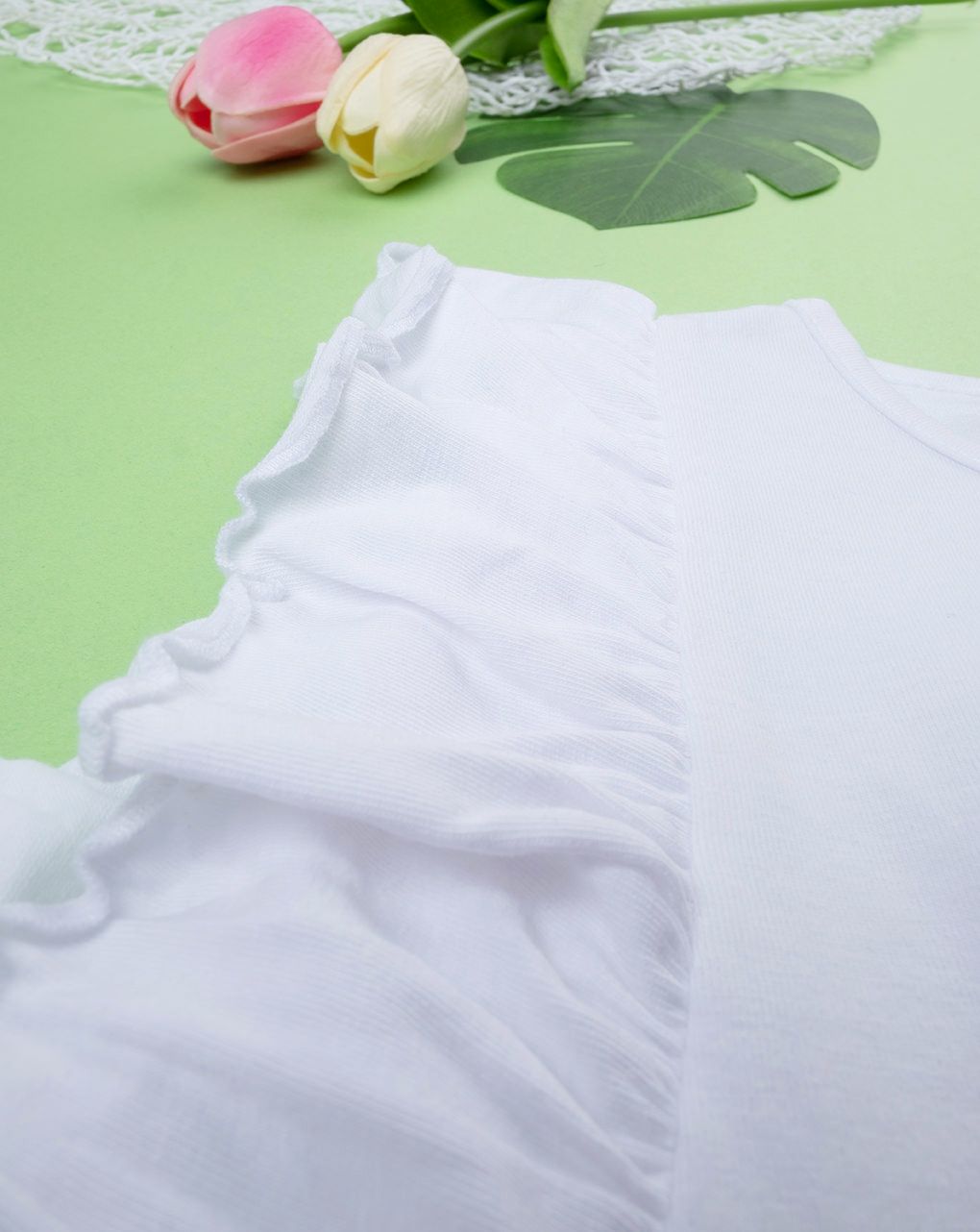 παιδικό t-shirt λευκό με κεράσια για κορίτσι - Prénatal