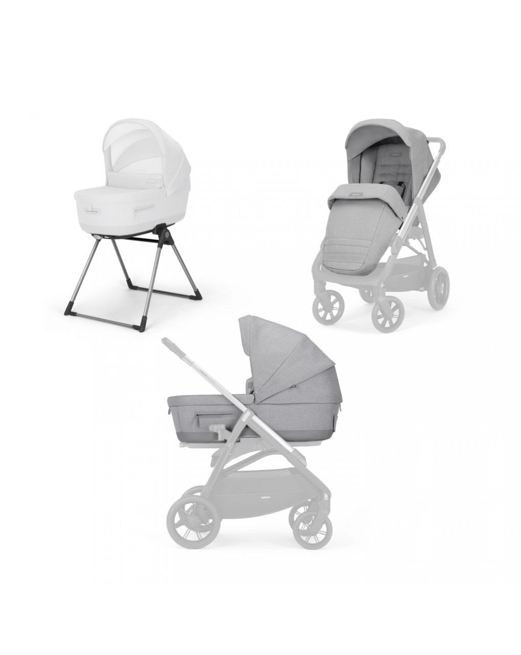 Inglesina σύστημα μετακίνησης duo aptica stroller silk grey - Inglesina