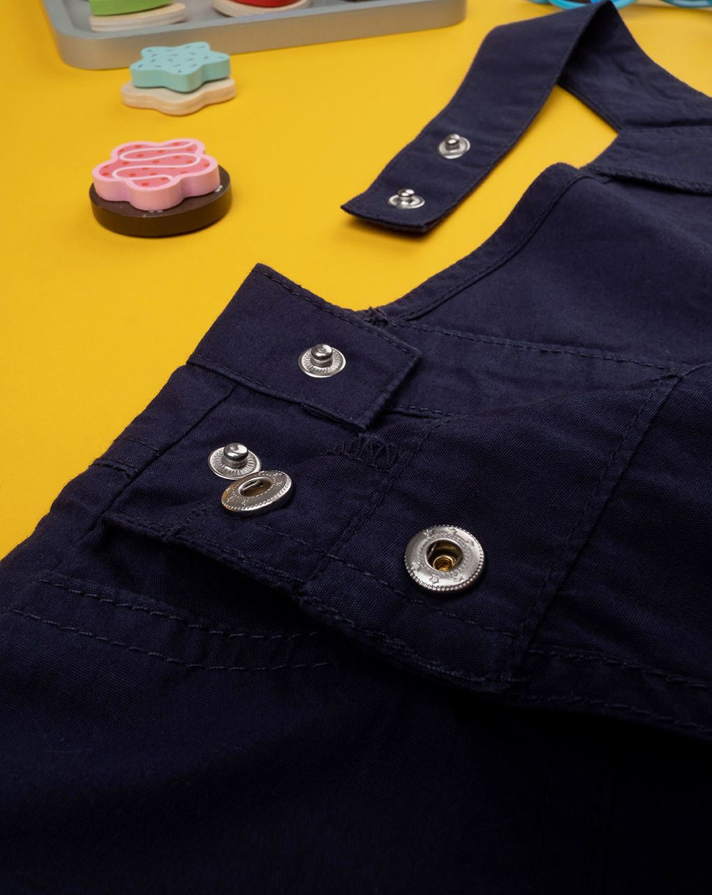 βρεφική σαλοπέτα μπλε ποπλίνα για αγόρι - Prénatal