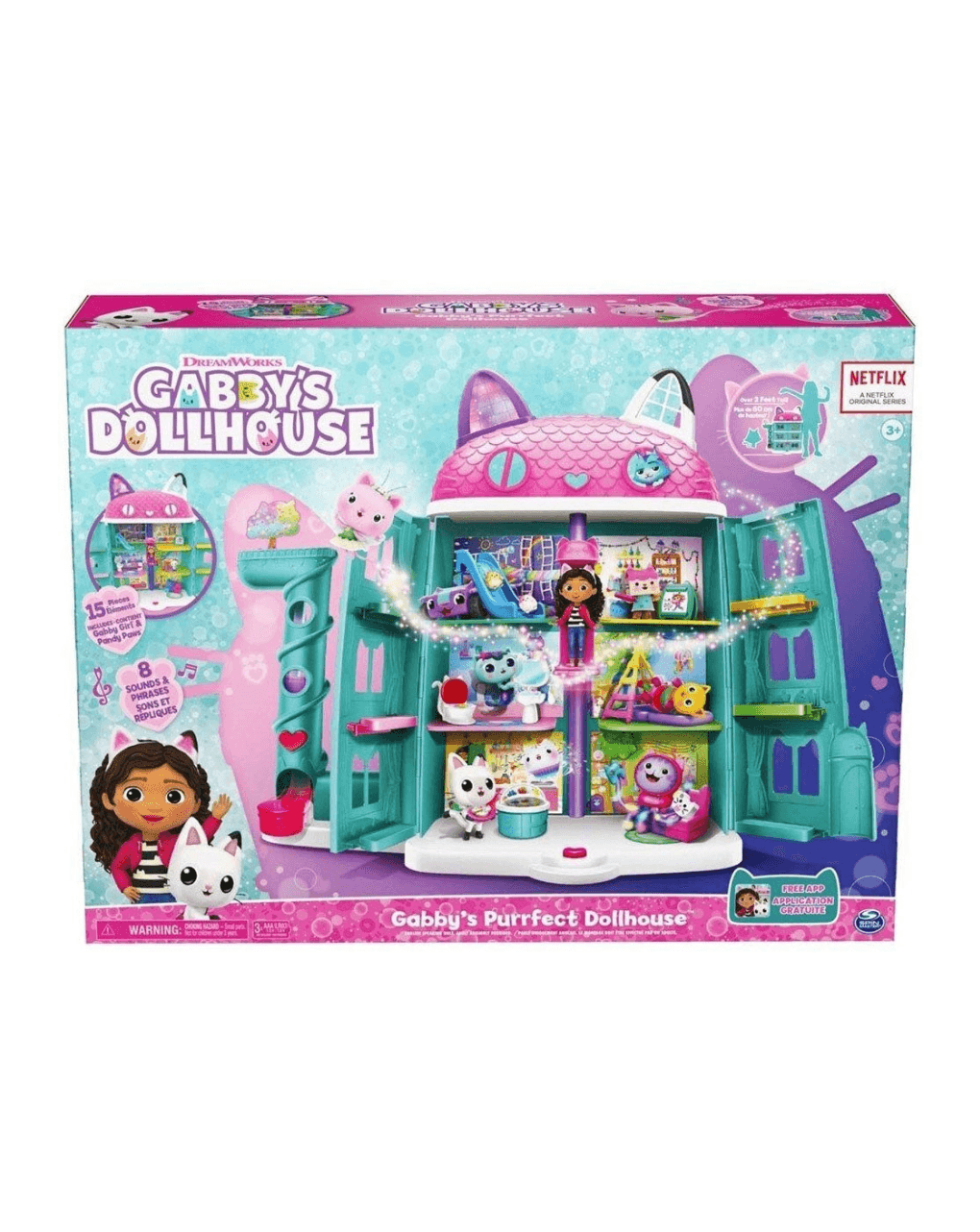 Gabby’s dollhouse – κουκλόσπιτο gabby’s purrfect dollhouse 606041 - Gabby's Dollhouse