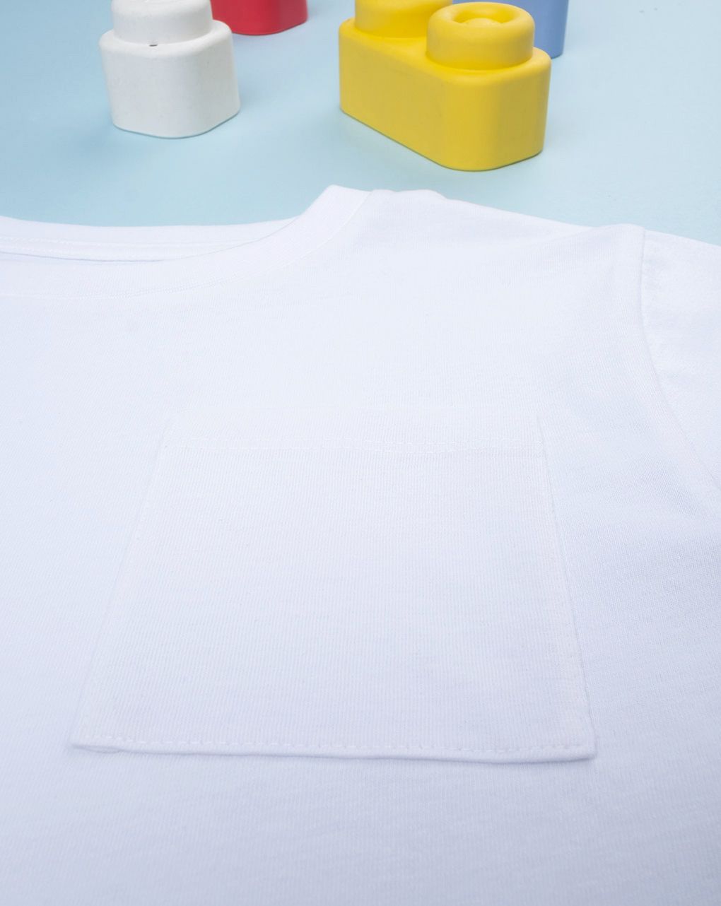 παιδικό t-shirt λευκό με τσέπη για αγόρι - Prénatal