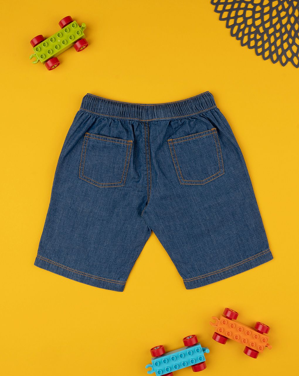 παιδικό τζιν σορτσάκι μπλε για αγόρι - Prénatal