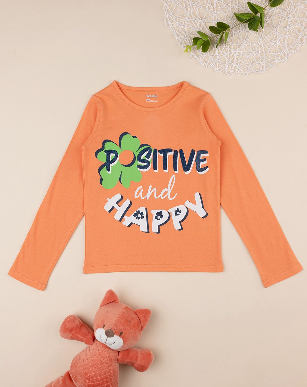 παιδική μπλούζα πορτοκαλί positive για κορίτσι - Prénatal