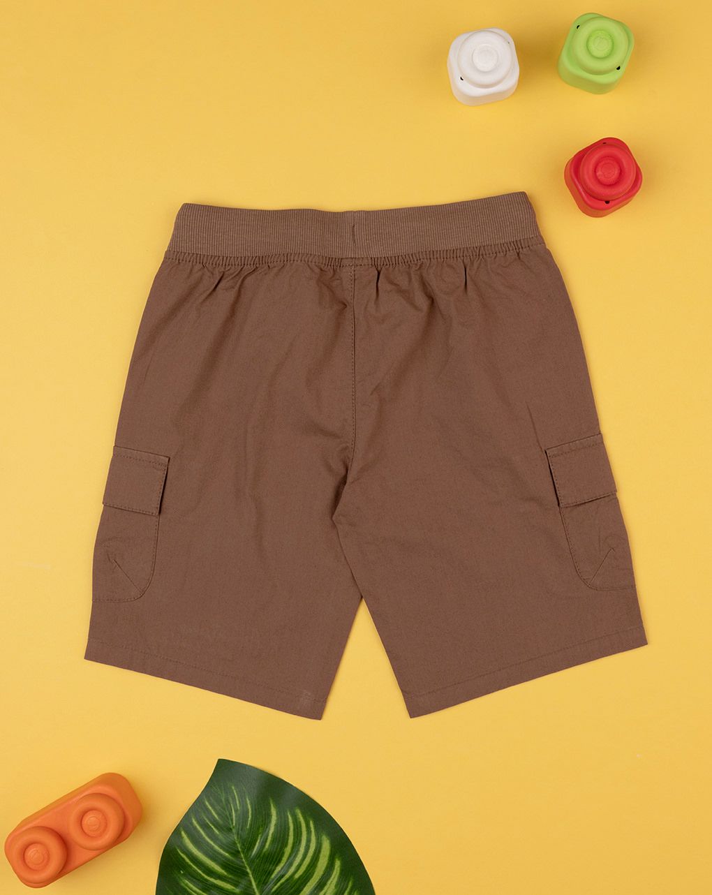 παιδική βερμούδα κάργκο καφέ για αγόρι - Prénatal
