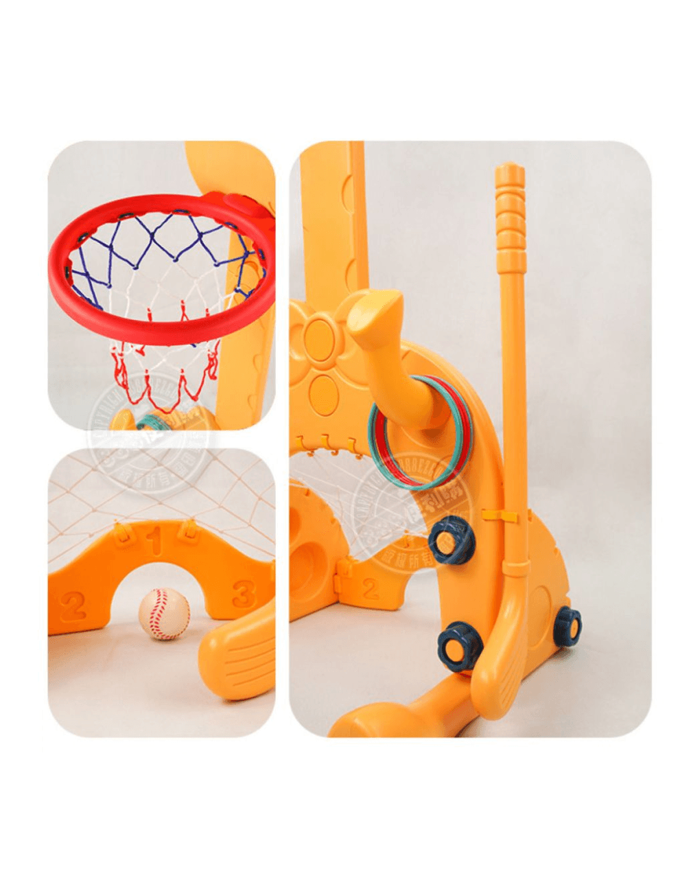 Zita toys παιδική μπασκέτα καμηλοπάρδαλη 5 σε 1 005.25871e - Zita Toys