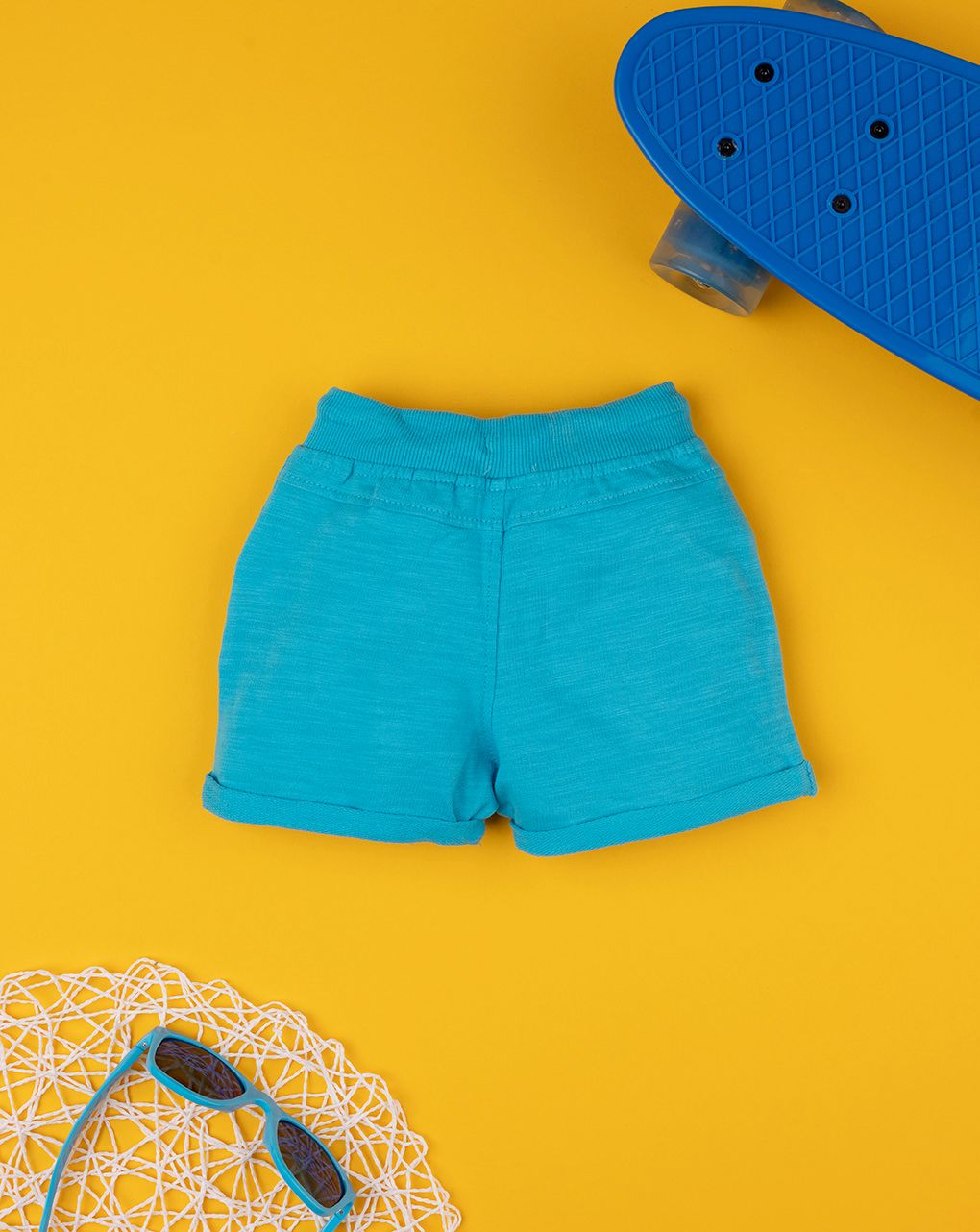 βρεφικό σορτσάκι γαλάζιο deep sea για αγόρι - Prénatal