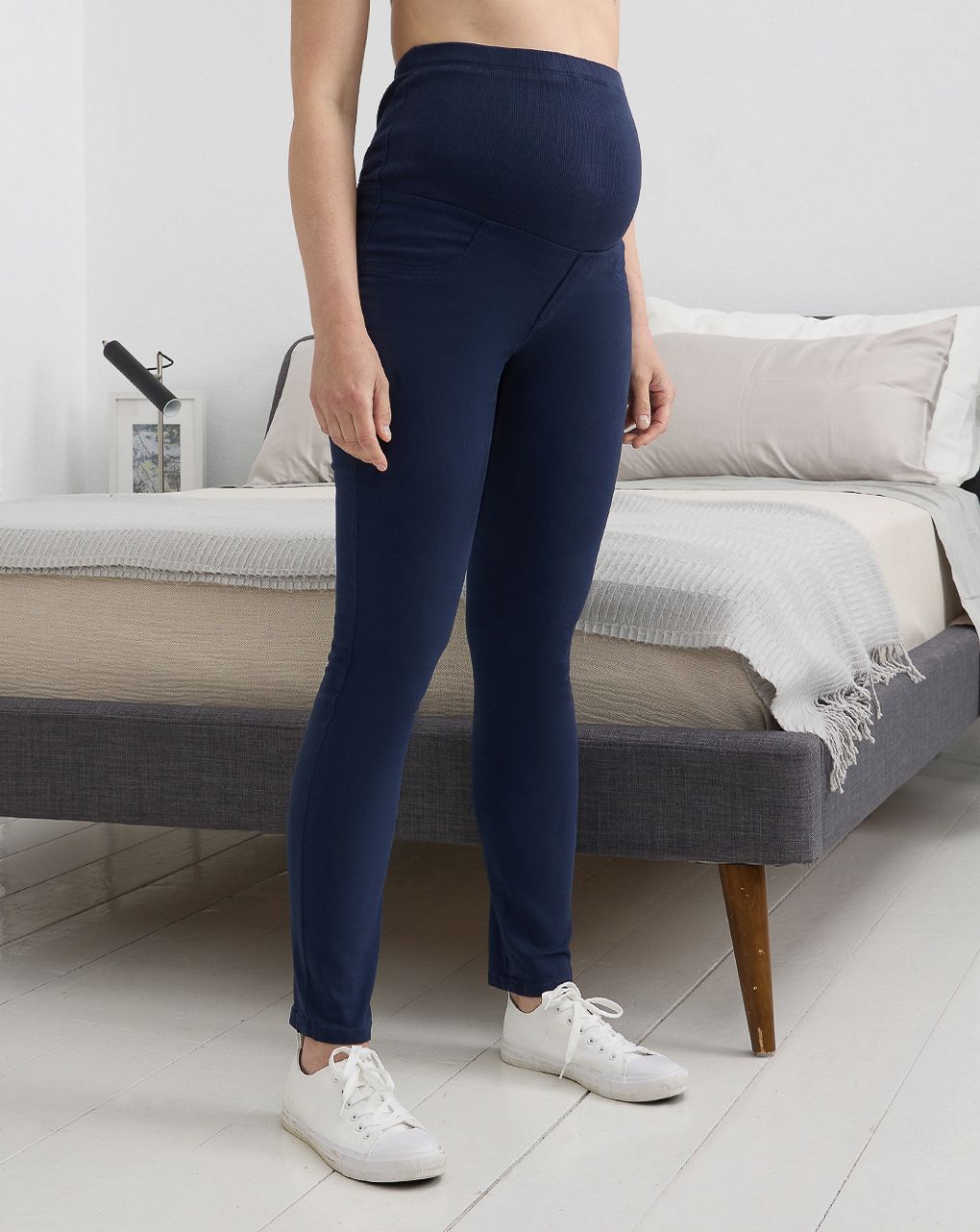 γυναικείο παντελόνι εγκυμοσύνης μπλε twill - Prénatal