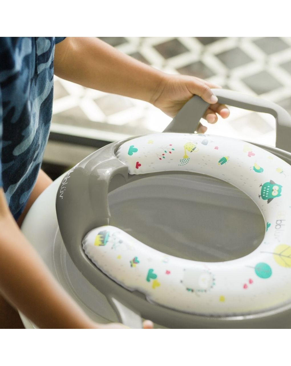 Bbluv παιδικό κάθισμα τουαλέτας poti με εύκαμπτη επιφάνεια pink b0112-p - Bbluv