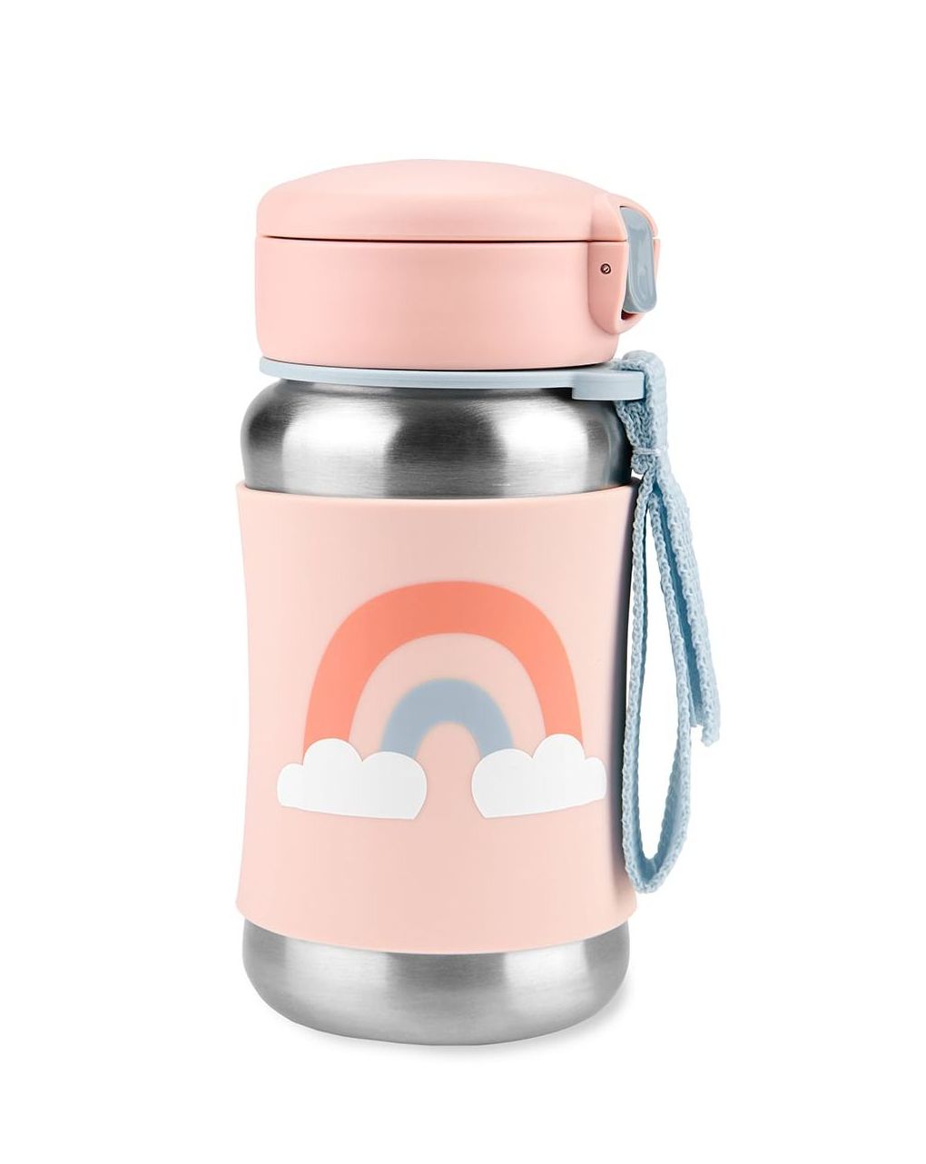 Skip hop spark style stainless steel παγούρι με καλαμάκι 350ml rainbow 29-2903037-03
