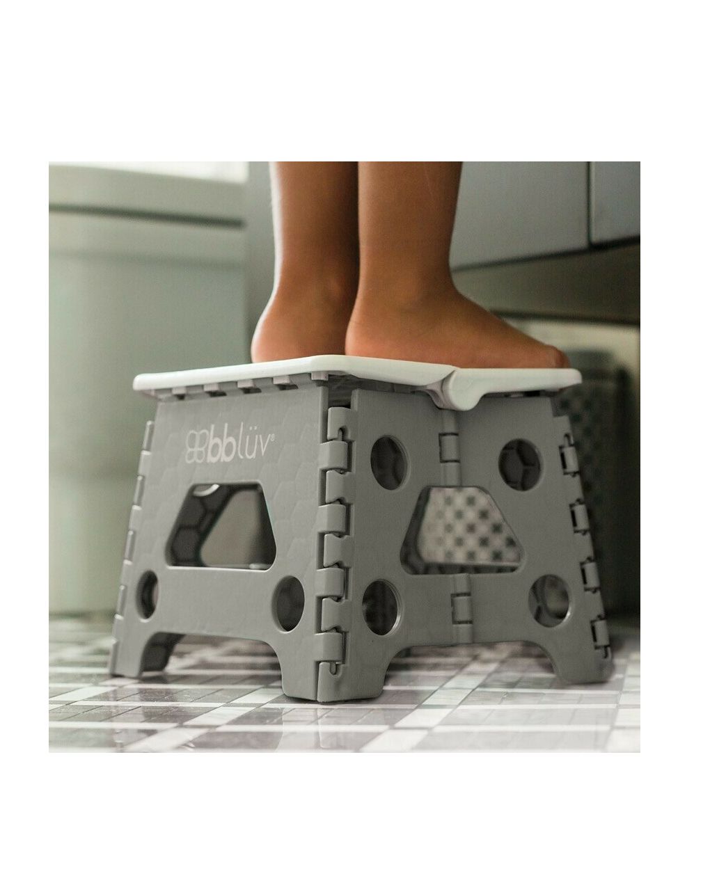 Bbluv μονό βοηθητικό σκαλοπατάκι μπάνιου αναδιπλούμενο lime b0114-l - Bbluv