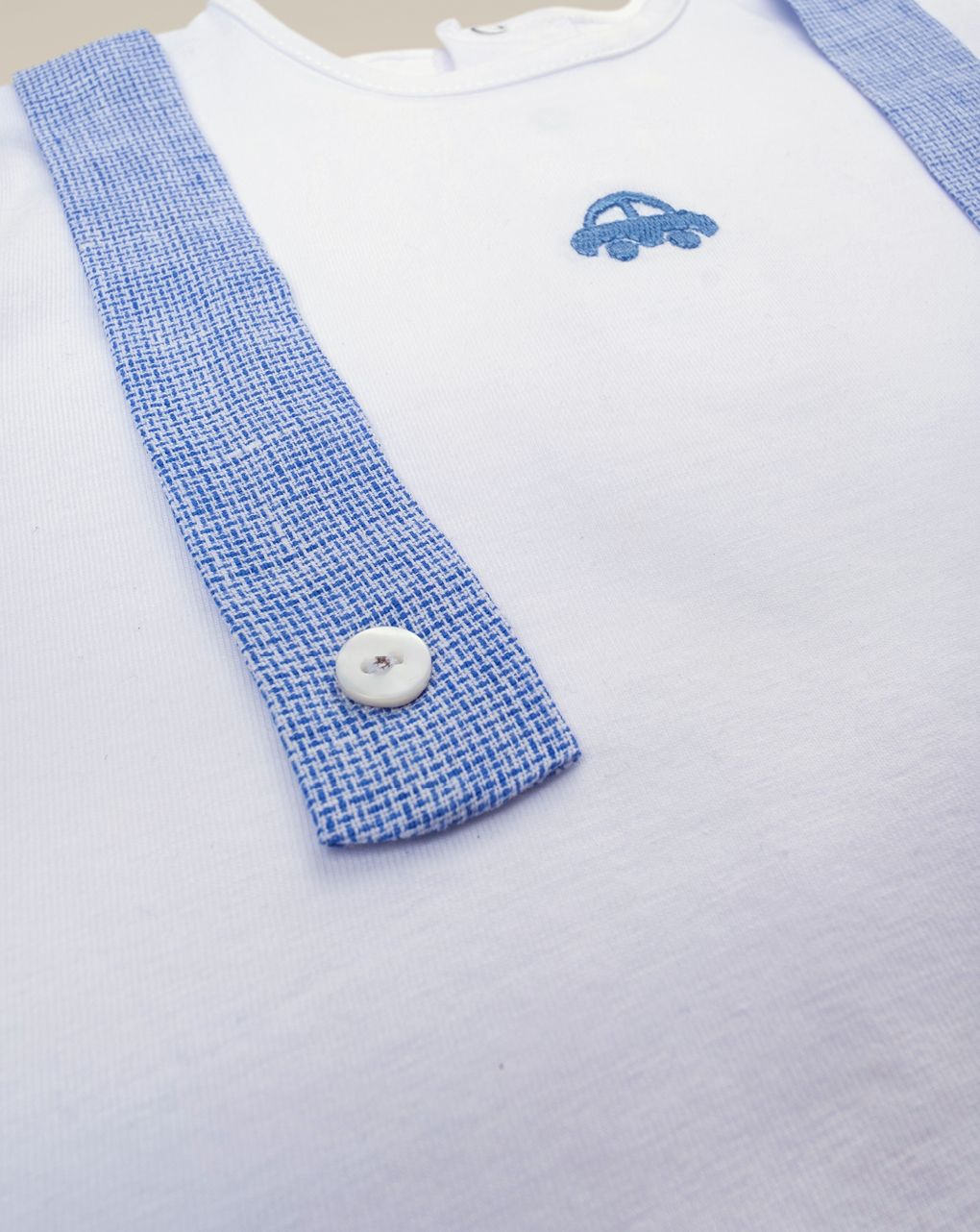 βρεφικό σετ t-shirt και σορτσάκι λινό για αγόρι - Prénatal