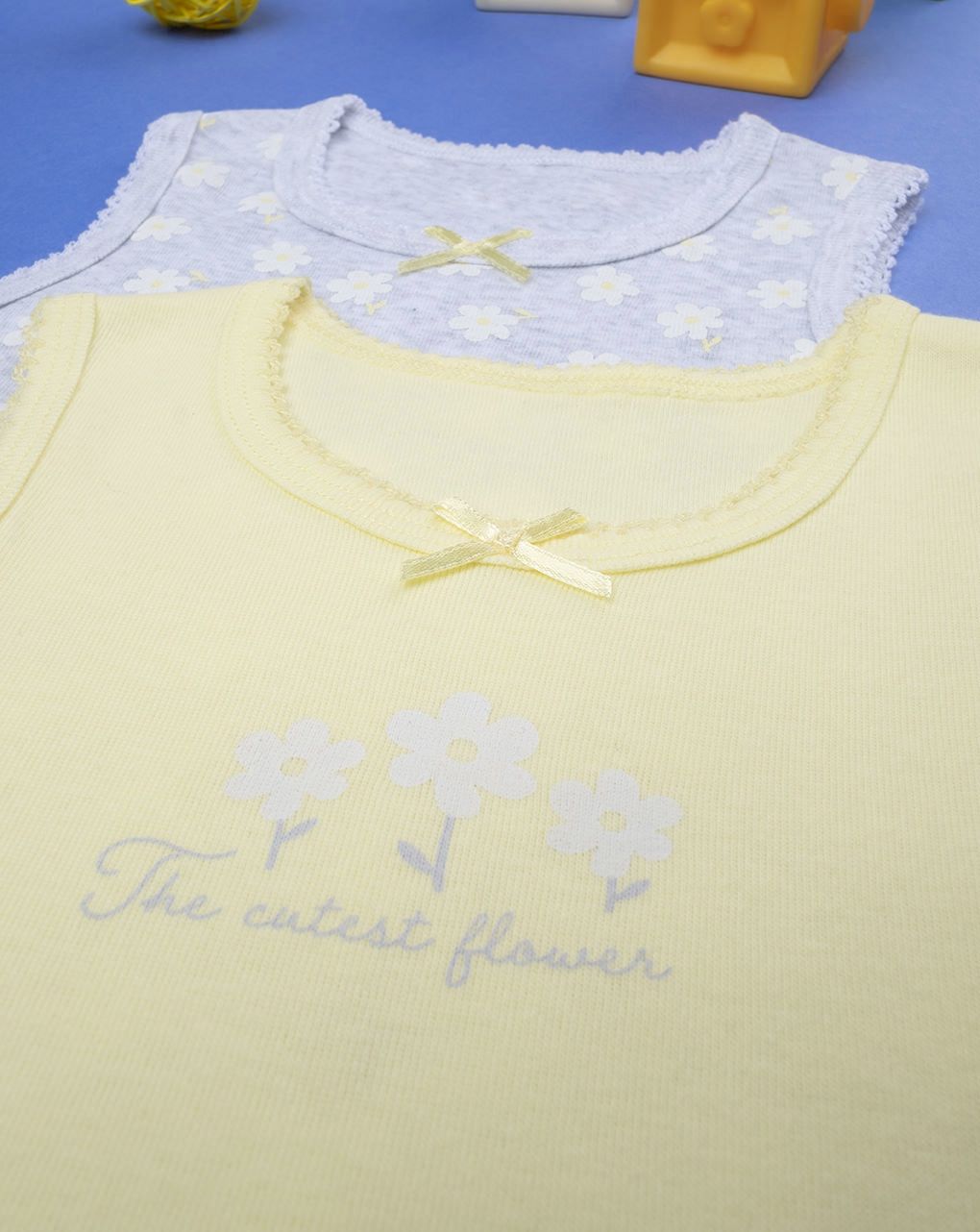 βρεφικά κορμάκια με λουλούδια πακέτο x2 για κορίτσι - Prénatal