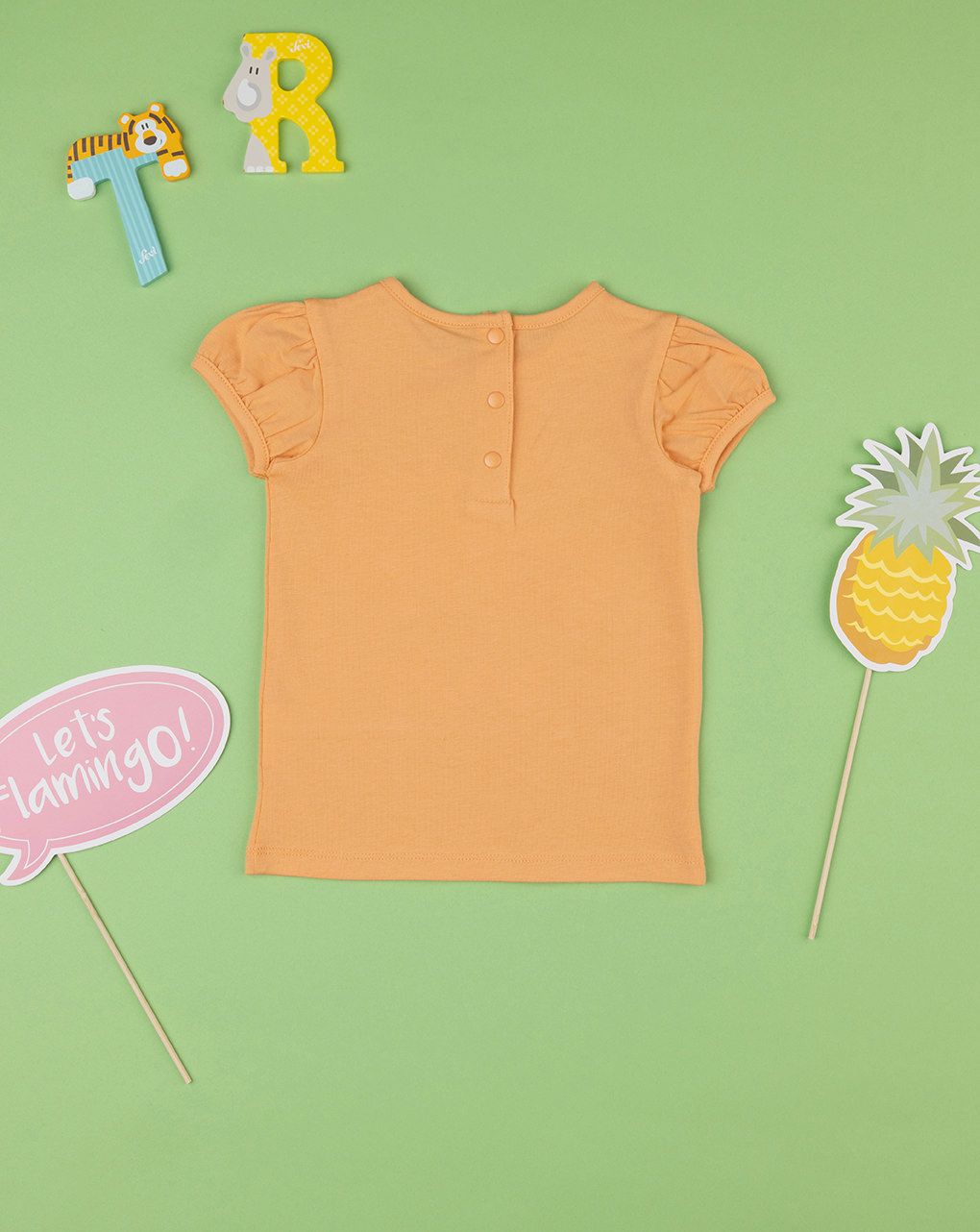βρεφικό t-shirt πορτοκαλί με φρούτα για κορίτσι - Prénatal