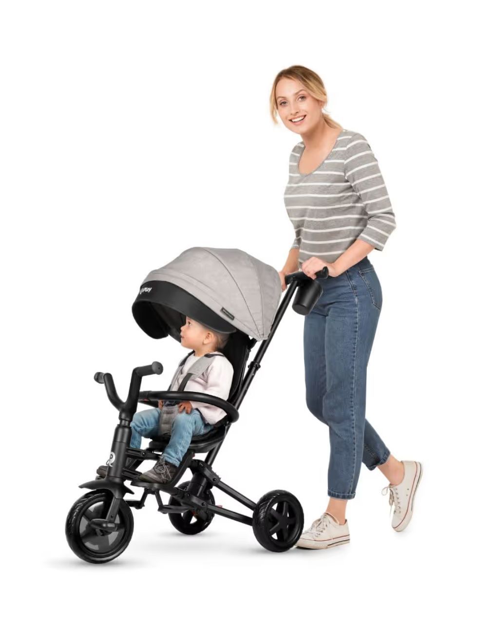 Qplay nova niello σπαστό τρίκυκλο ποδήλατο γκρι 01-1212065-01 - QPLAY