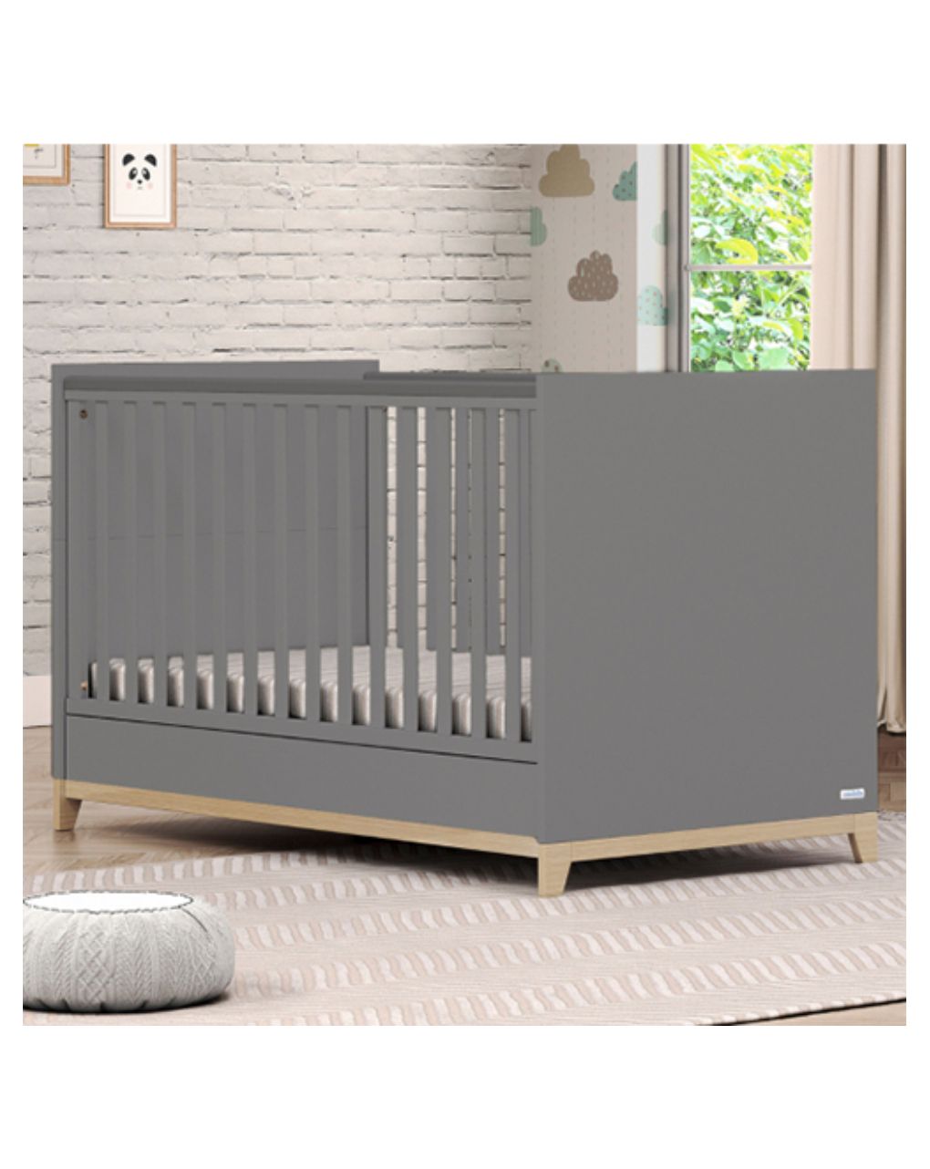 Casababy βρεφικό κρεβάτι μετατρεπόμενο σε προεφηβικό zoom dark 590279 - CASABABY