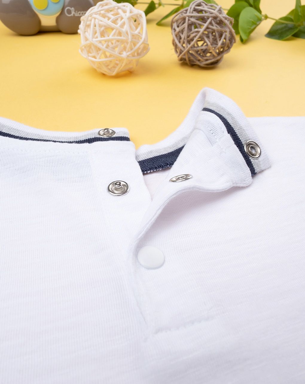 βρεφικό t-shirt λευκό με ρίγες για αγόρι - Prénatal