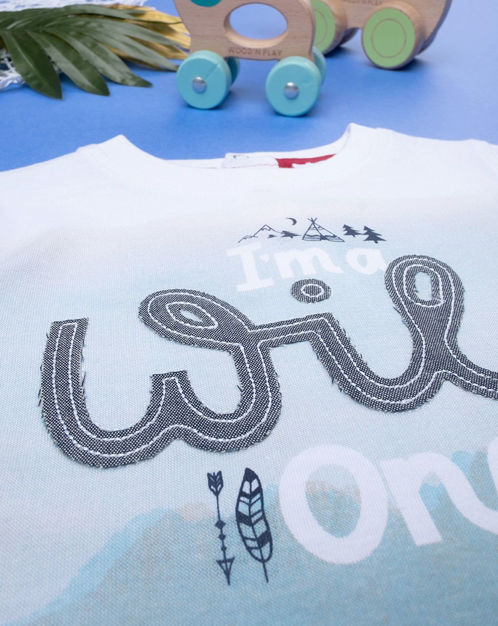 βρεφικό t-shirt λευκό wild για αγόρι - Prénatal