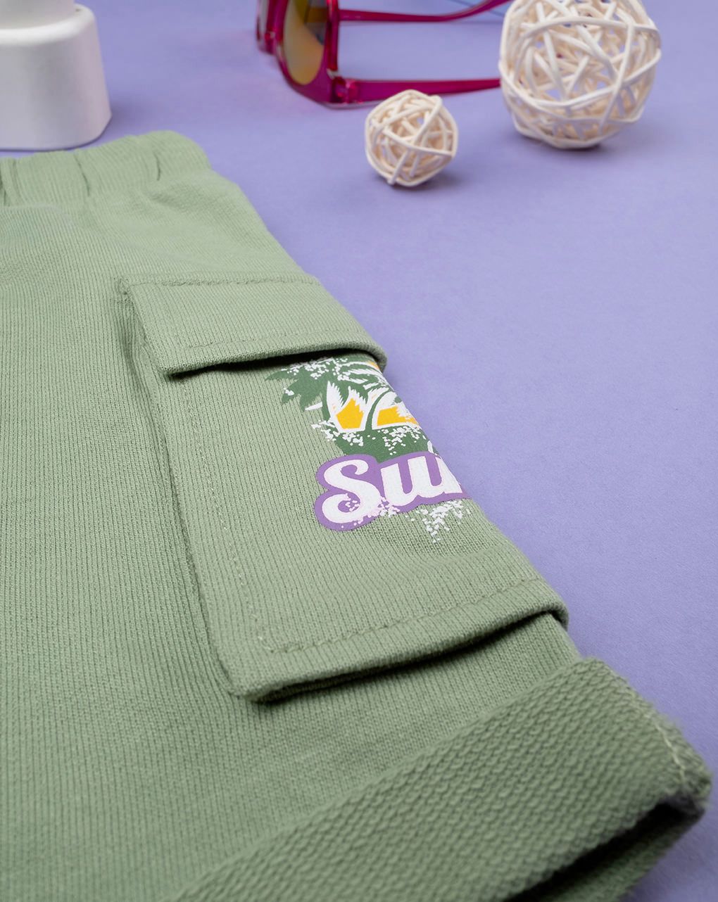 βρεφική βερμούδα χακί sunset για αγόρι - Prénatal