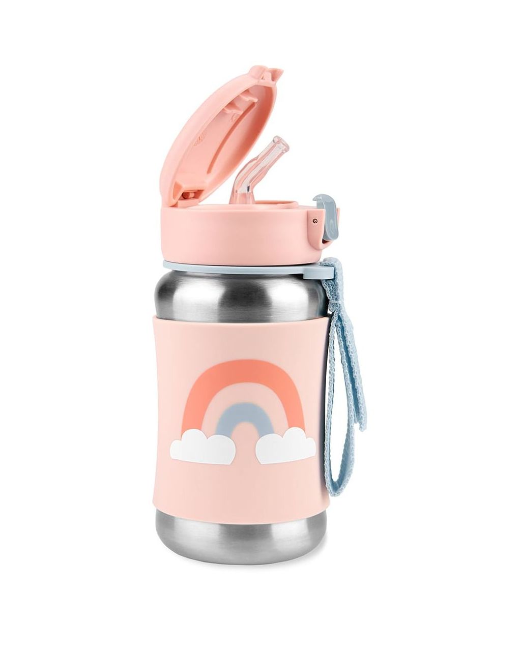 Skip hop spark style stainless steel παγούρι με καλαμάκι 350ml rainbow 29-2903037-03 - SKIP HOP