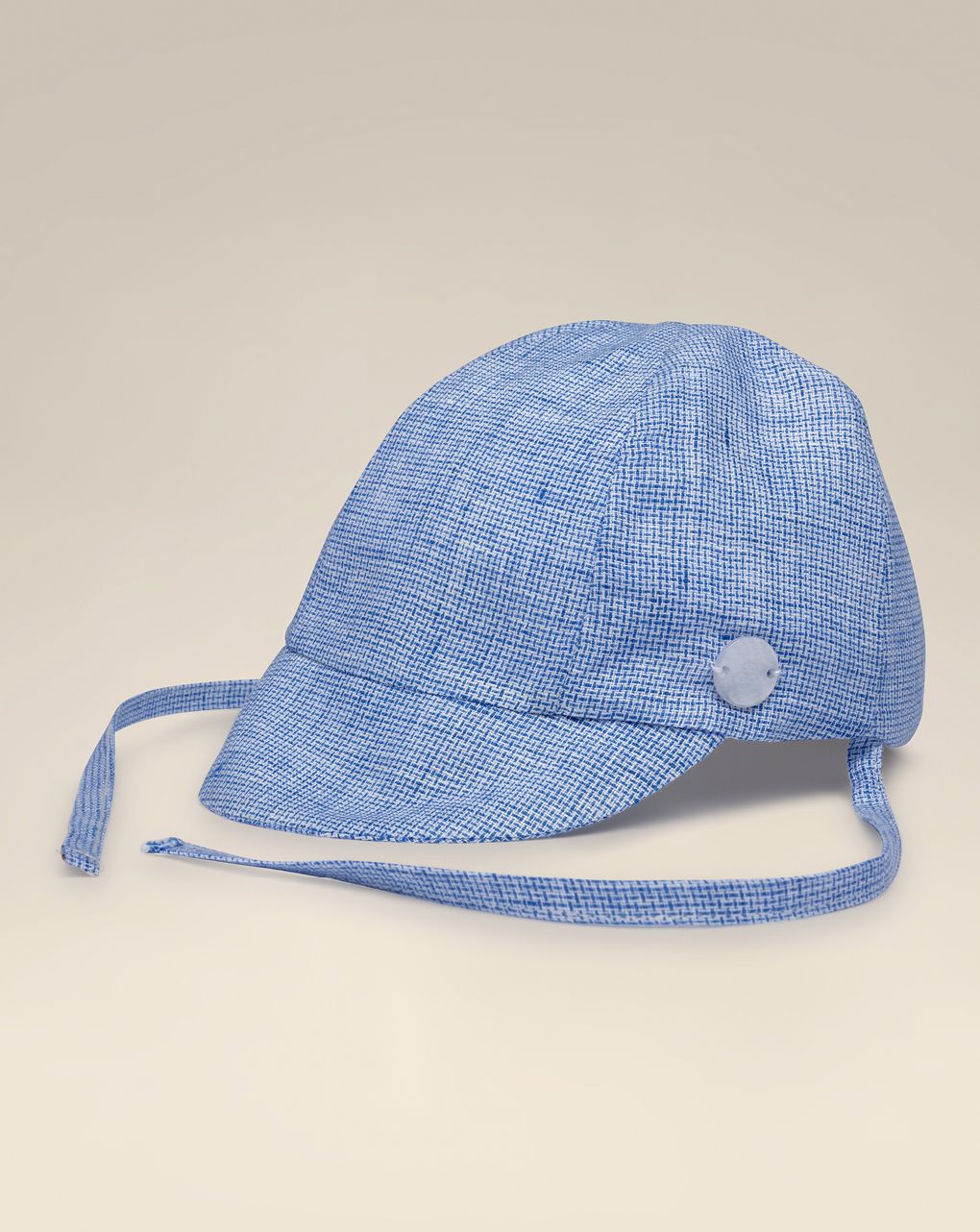 βρεφικό καπέλο μπλε λινό για αγόρι - Prénatal