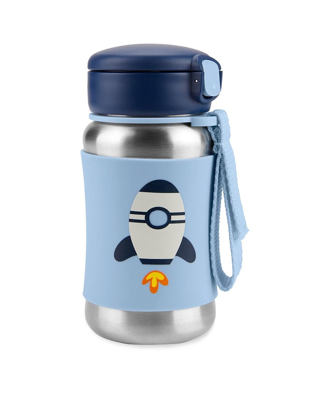 Skip hop spark style stainless steel παγούρι με καλαμάκι 350ml rocket 29-2903037-01