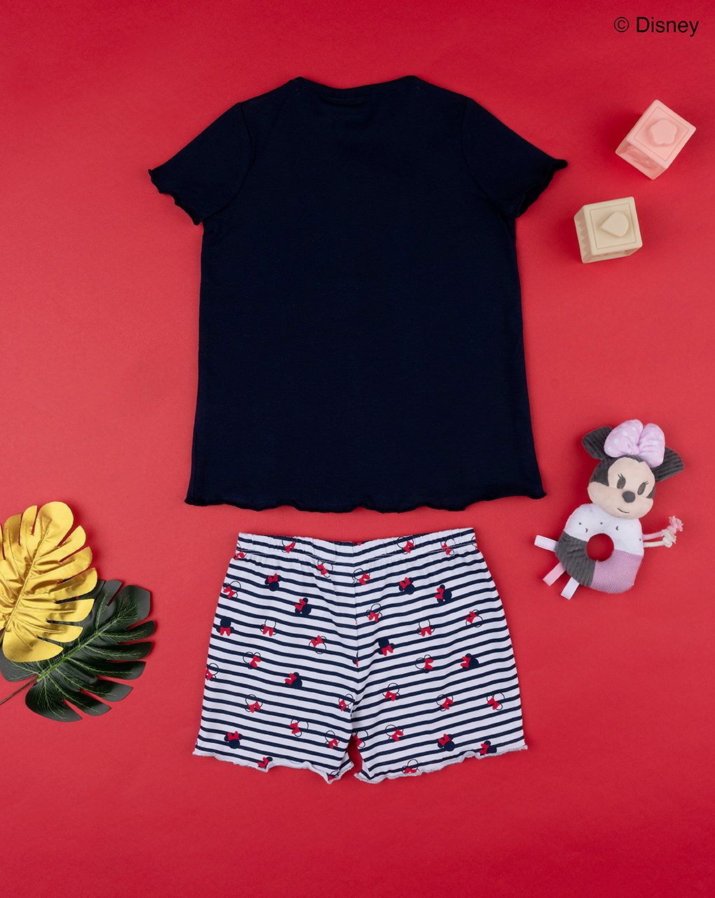 παιδική πιτζάμα κοντή με τη minnie για κορίτσι - Prénatal