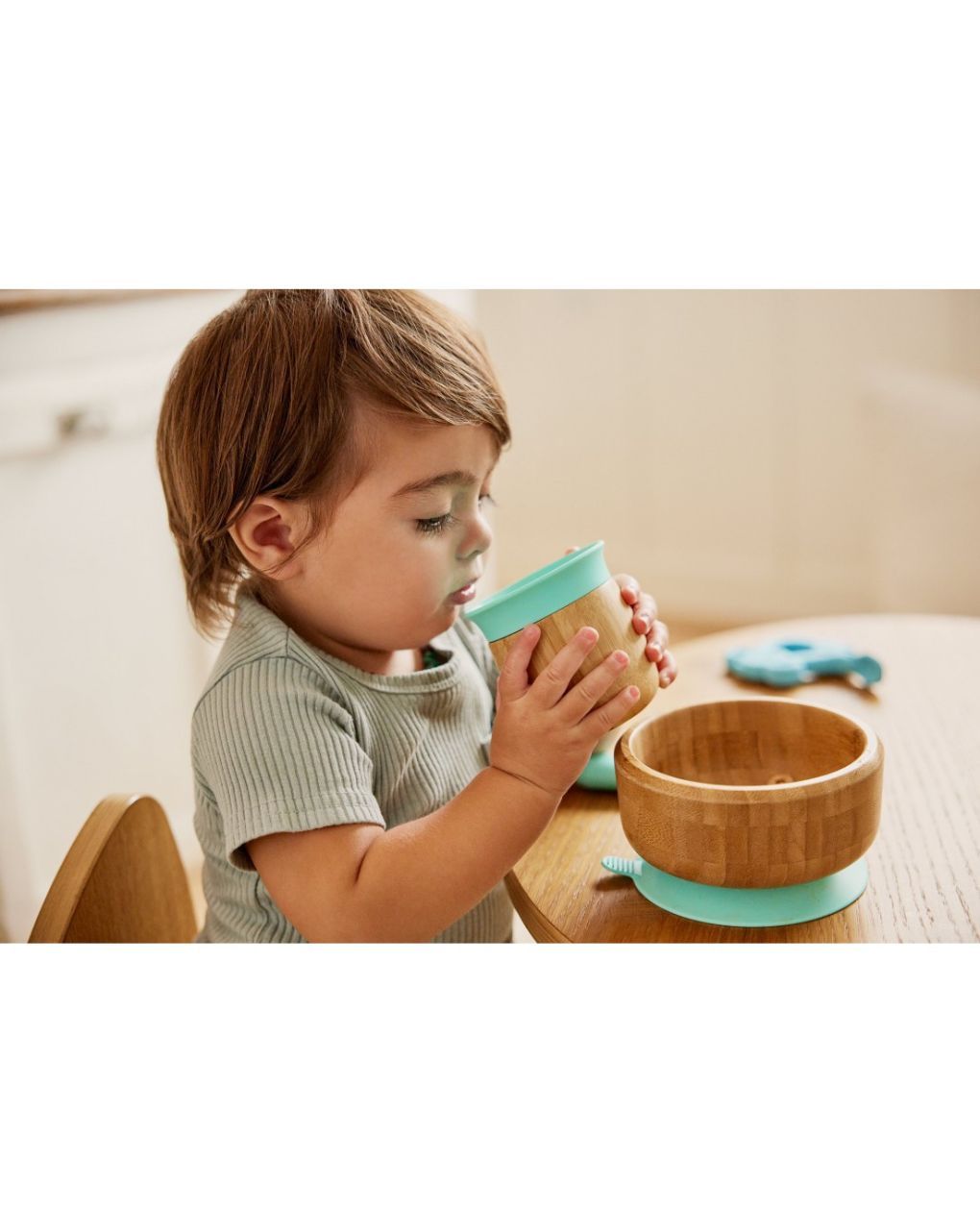 Munchkin bambou σετ φαγητού με μπολ & κουτάλι 6m+ 90037 - Munchkin