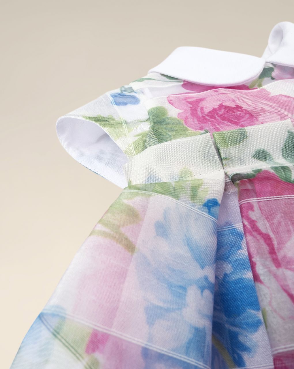 βρεφικό φόρεμα λευκό φλοράλ premium για κορίτσι - Prénatal