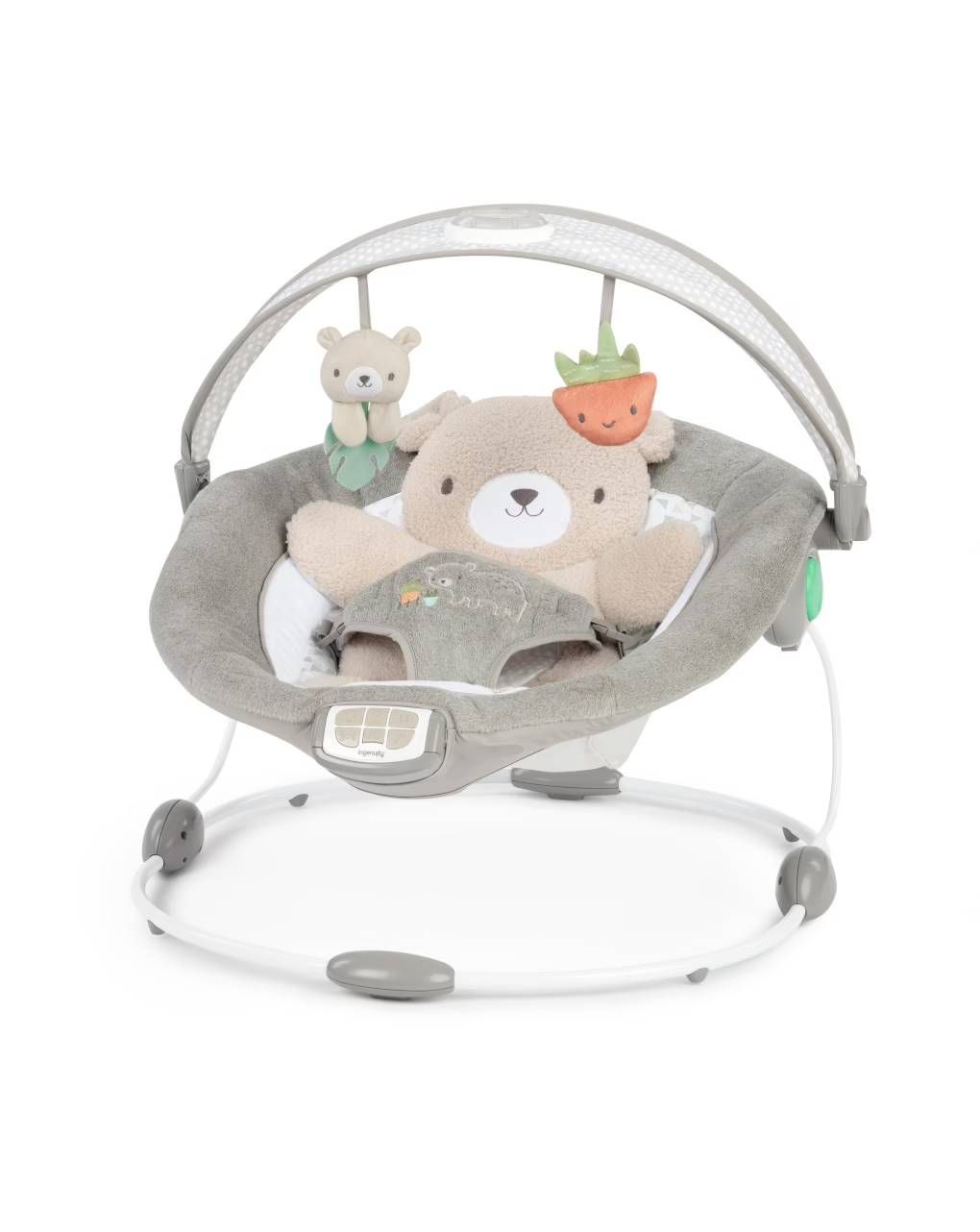 Ingenuity inlighten ριλάξ baby bouncer seat με light up toy bar, nate