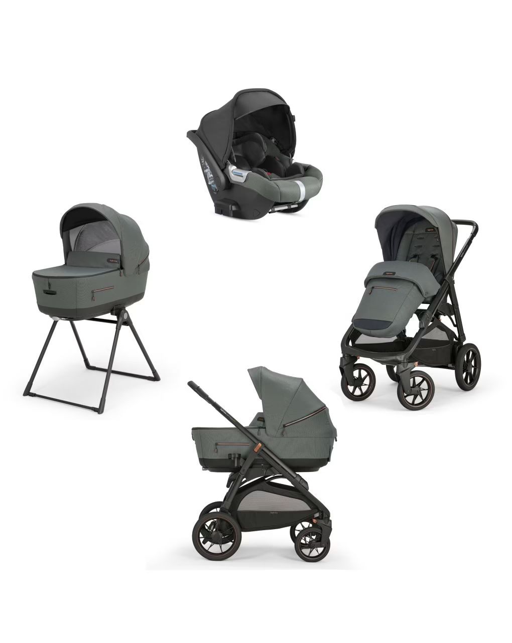 Inglesina σύστημα μεταφοράς aptica xt cab system quattro taiga green - Inglesina