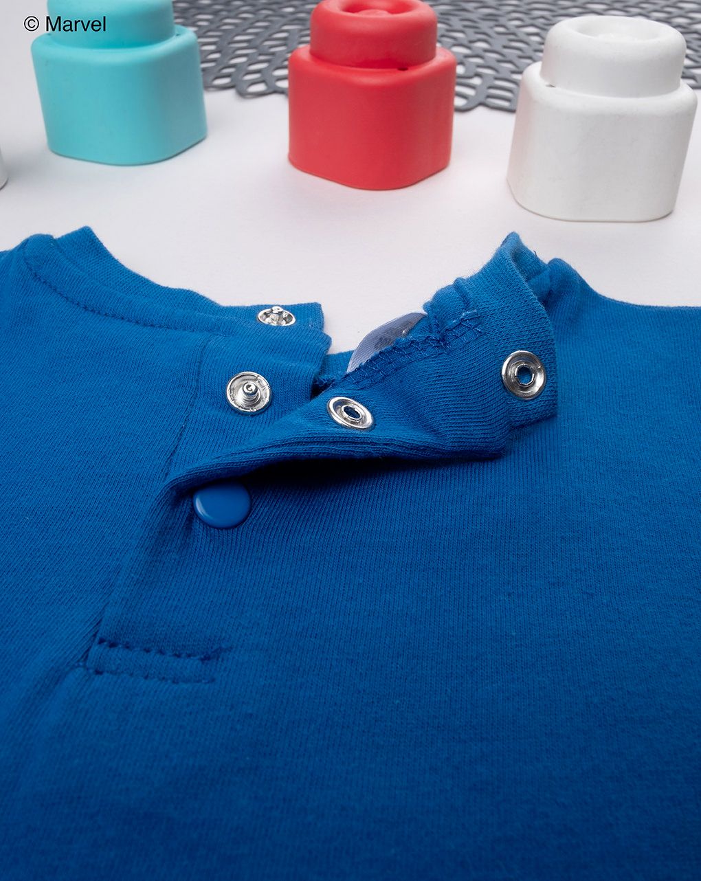 βρεφικό t-shirt μπλε με τον captain america για αγόρι - Prénatal