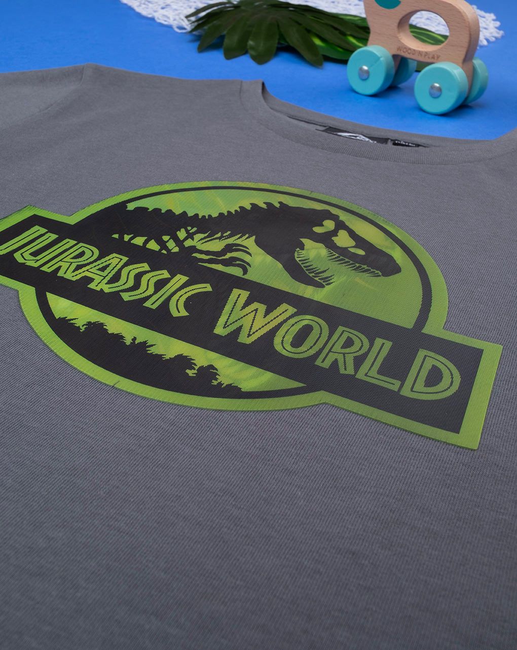 παιδικό t-shirt γκρι jurassic world για αγόρι - Prénatal
