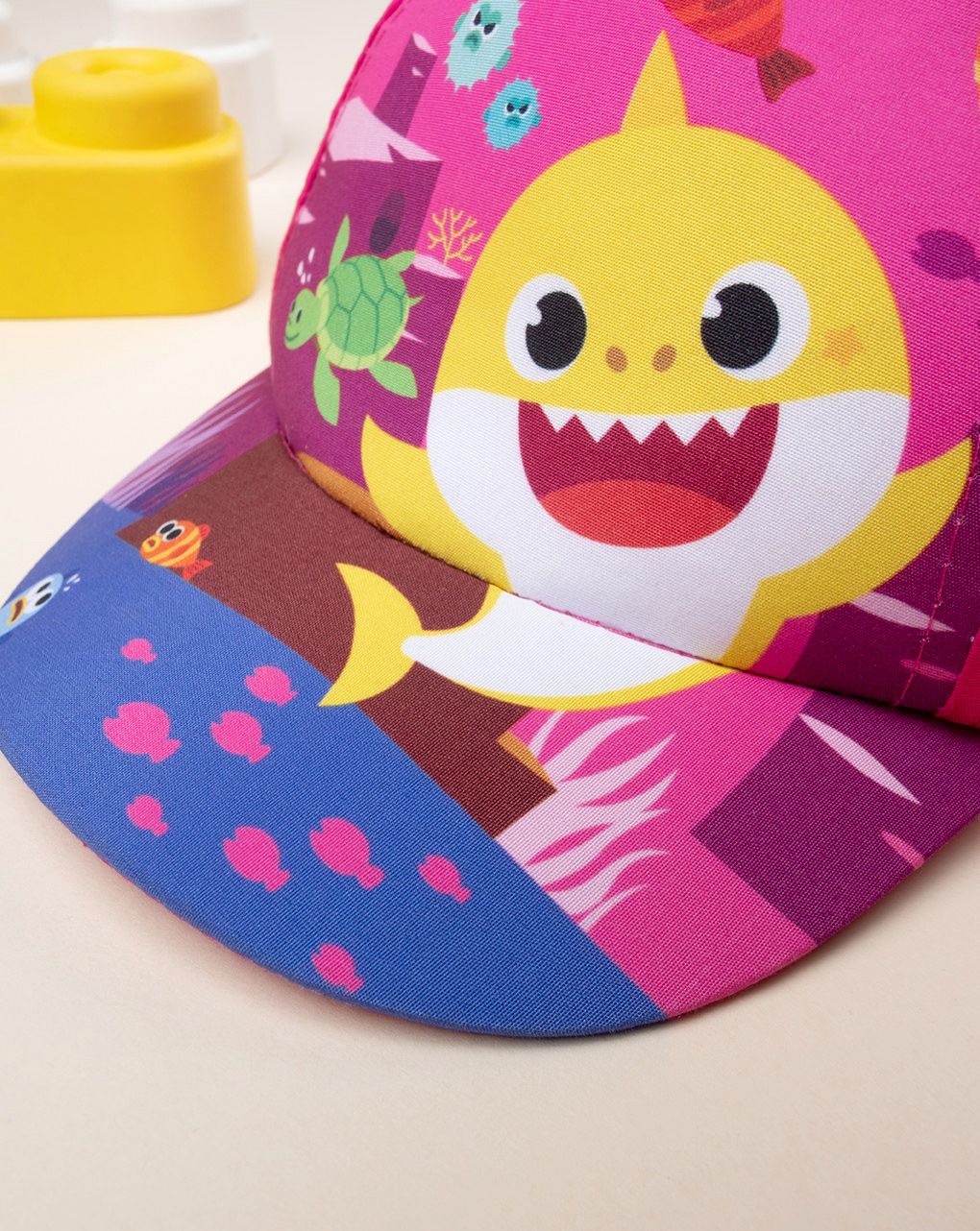 βρεφικό καπέλο φούξια baby shark για κορίτσι - Prénatal