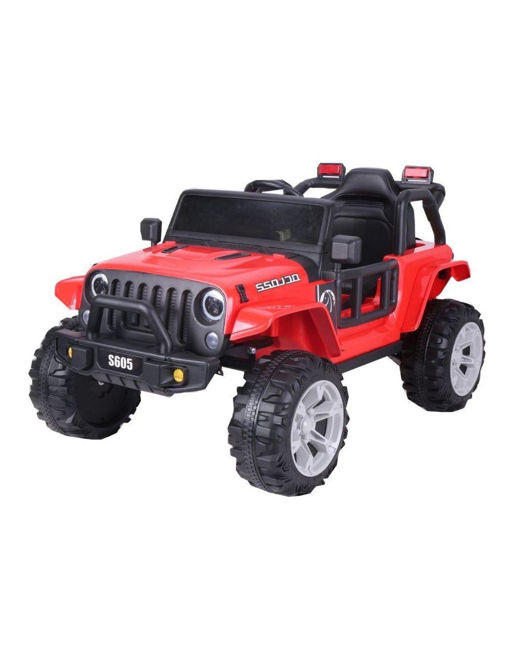παιδικό ηλεκτροκίνητο αυτοκίνητο τύπου τζιπ 12v με τηλεκοντρόλ κόκκινο 017.ty605-r - Zita Toys