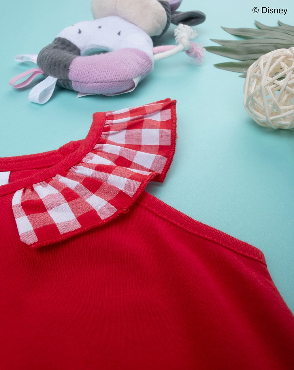 παιδική μπλούζα αμάνικη κόκκινη με τη minnie για κορίτσι - Prénatal