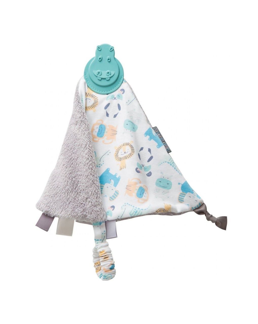 Cheeky chompers comfortchew animals, πανάκι αγκαλιάς με ενσωματωμένο μασητικό οδοντοφυΐας - Cheeky Chompers