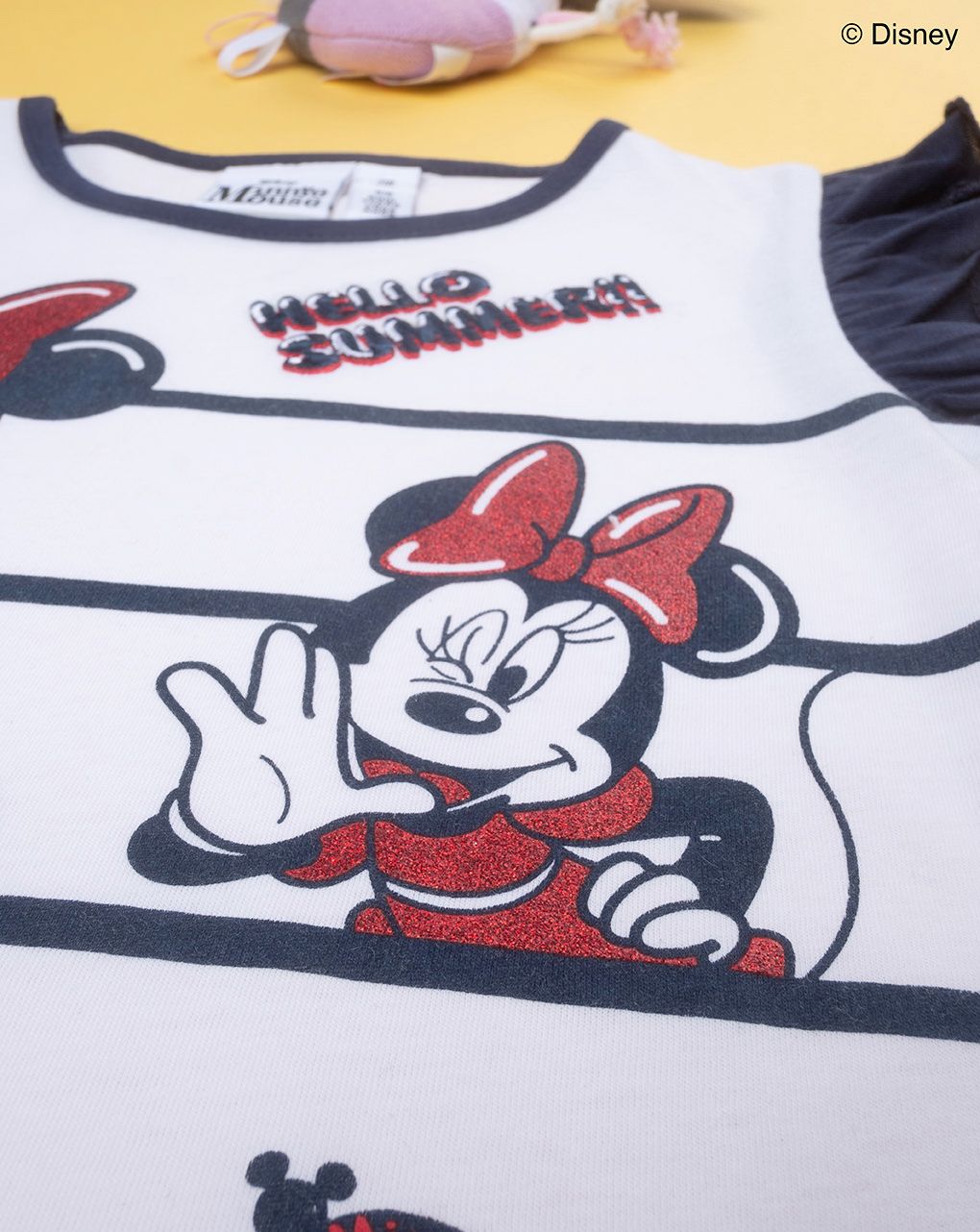 παιδικό σετ t-shirt και σορτσάκι με τη minnie για κορίτσι - Prénatal