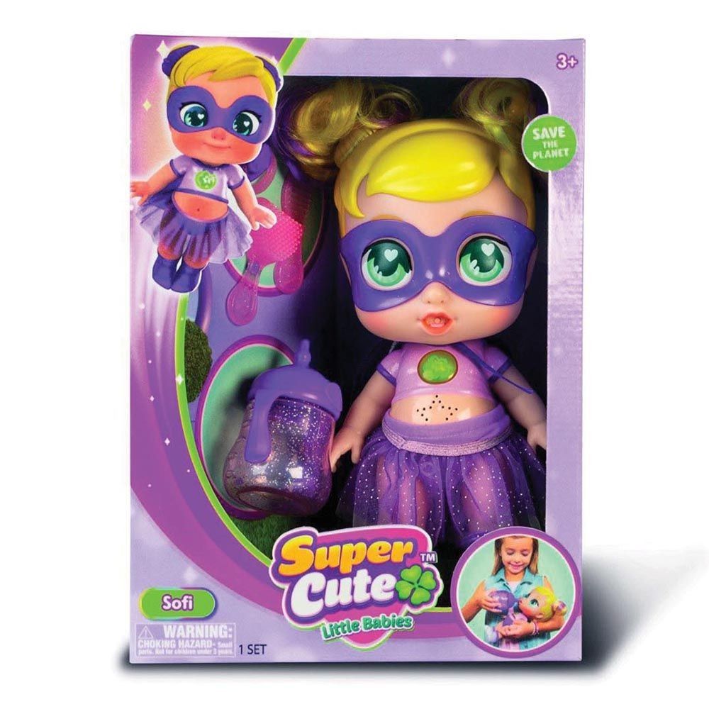 Super cute κούκλα 25εκ. σούπερ μωράκι glitzy cool 4 σχέδια upu02000 - SUPER CUTE