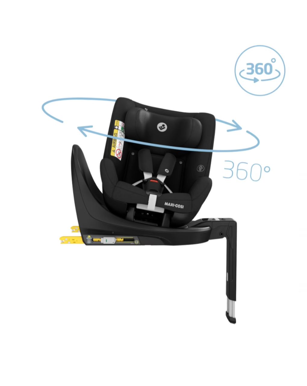 Maxi cosi κάθισμα αυτοκινήτου mica eco 360° i-size (61-105cm) authentic black - Maxi-Cosi