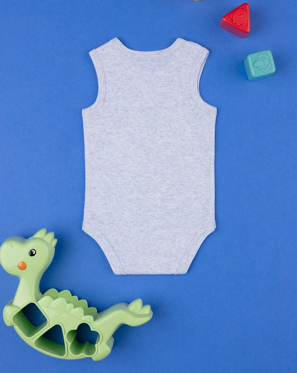βρεφικό κορμάκι γκρι με βατραχάκι για αγόρι - Prénatal