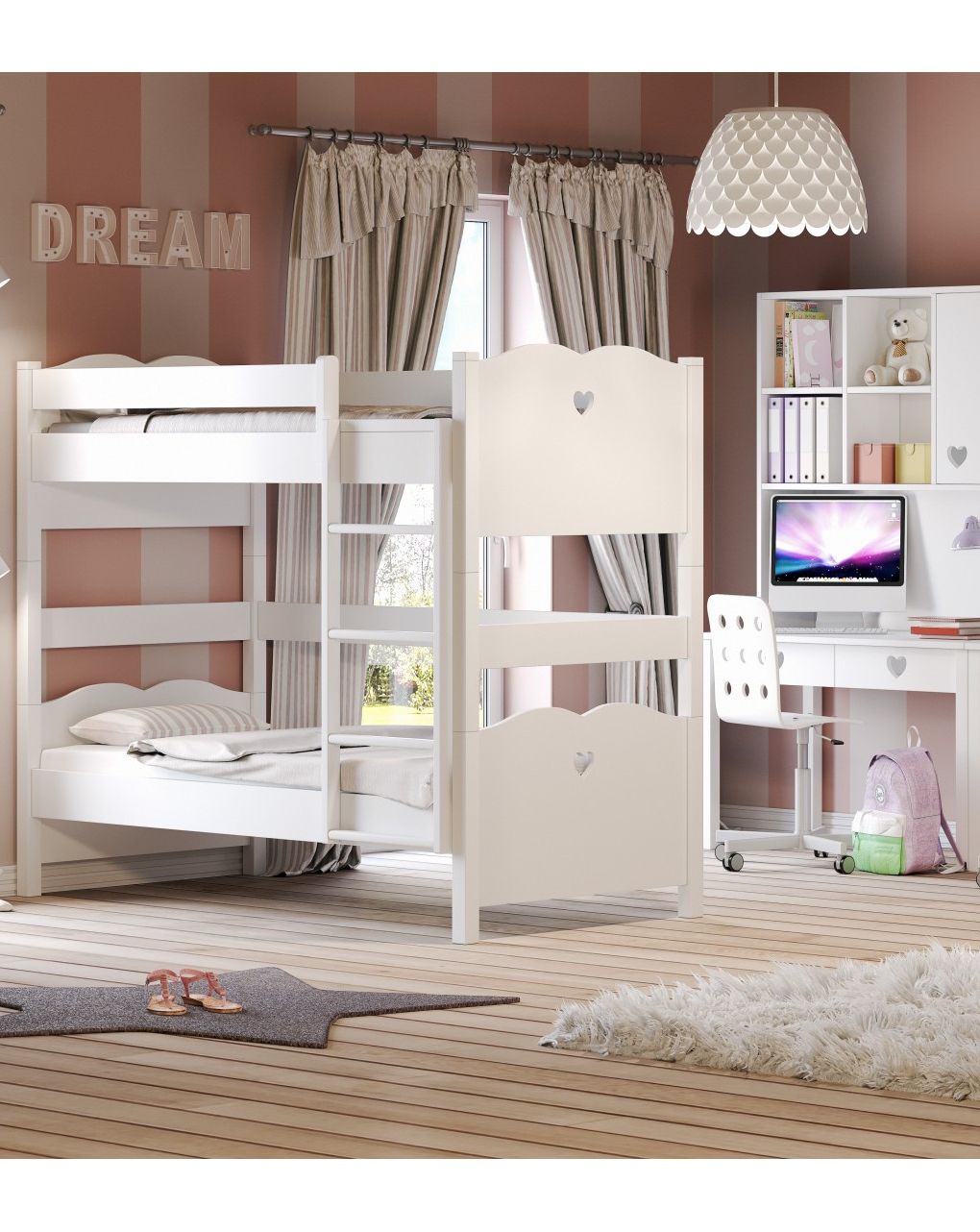 Casakids feel διαιρουμένη κουκέτα με ενσωματωμένη σκάλα 100x204 cm ή 100x214 cm - Casakids