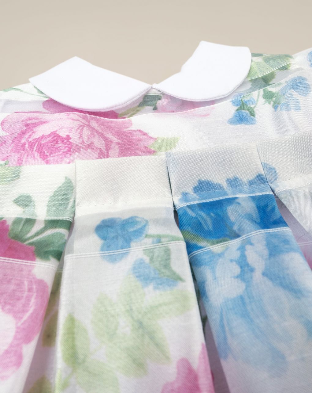 βρεφικό φόρεμα λευκό φλοράλ premium για κορίτσι - Prénatal