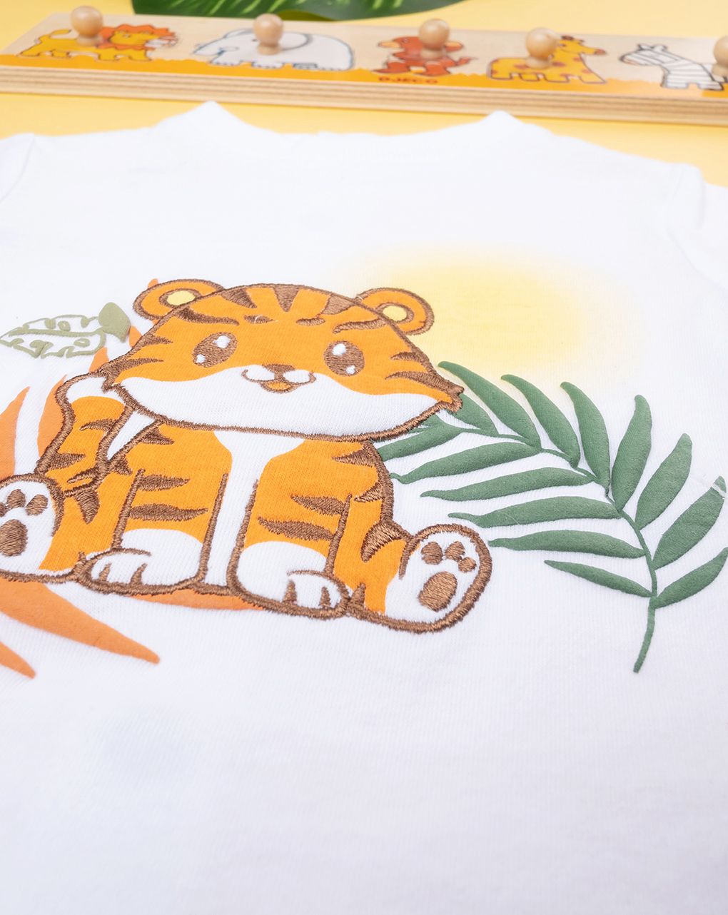 βρεφικό σετ t-shirt και σορτσάκι με τιγράκι για αγόρι - Prénatal