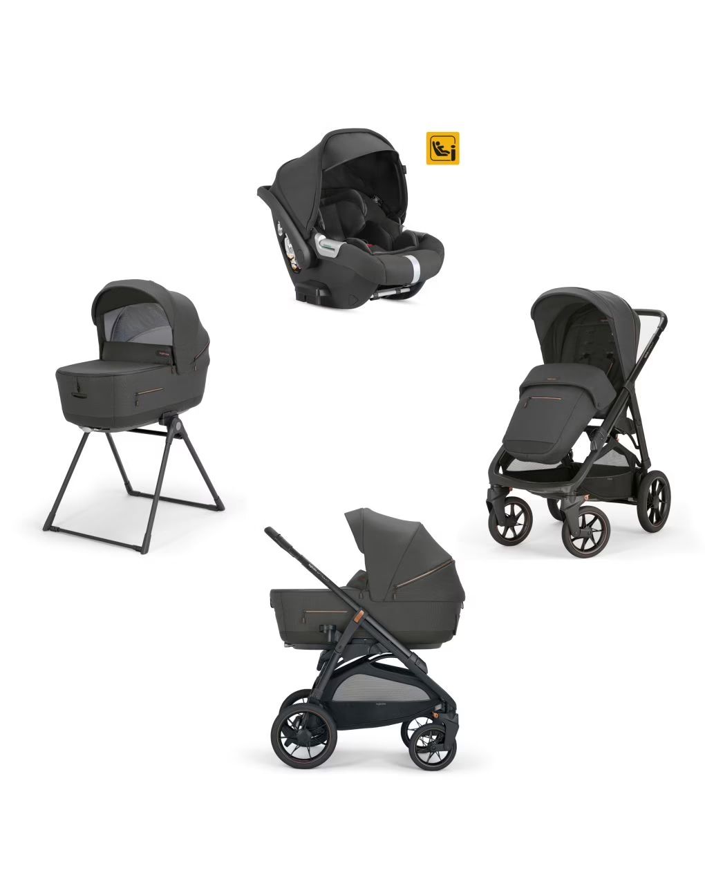 Inglesina σύστημα μεταφοράς aptica xt darwin system quattro magnet grey - Inglesina