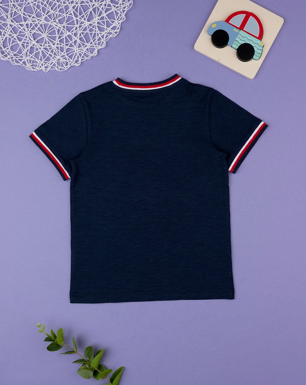 παιδικό t-shirt μπλε με ρίγες για αγόρι - Prénatal